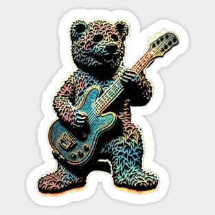 Deadhead Bear - Original Artwork Sticker